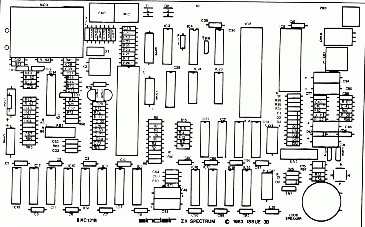 Schematics (Sinclair ZX Spectrum 16/48k) - RetroSix Wiki